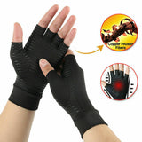 Copper Fit Compression Gloves Arthritis Carpal Tunnel Hand Support Pain Relief