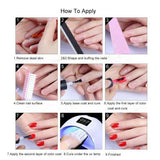126+ Color UV LED Gel Nail Polish Base Top Coat Soak Off Glitter Salon Nail Art