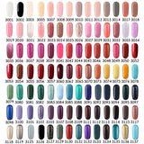 126+ Color UV LED Gel Nail Polish Base Top Coat Soak Off Glitter Salon Nail Art