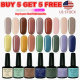 126+ Color UV LED Gel Nail Polish Base Top Coat Soak Off Glitter Salon Nail Art