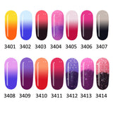 126+ Color UV LED Gel Nail Polish Base Top Coat Soak Off Glitter Salon Nail Art